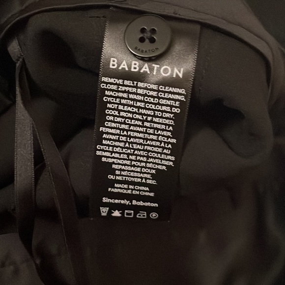 New Aritzia Ten By Babaton Black Supernova Trouser Belted Pants - Picture 8 of 9